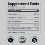 Sea Moss Capsules Factory - OEM Shilajit Maca Ashwagandha Supplement Capsules