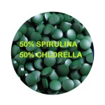 Chlorella Tablets Factory - ODM 50/50 Chlorella Spirulina Blend Tablets