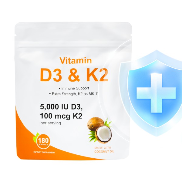 Vitamin D3 K2 Softgels Supplier - OEM High Quality Daily Absorption