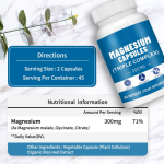 Magnesium Compound Capsules Factory - 500mg Muscle Nerve Health Custom