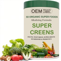 Super Greens Powder Manufacturer - OEM Organic Wheat Grass Spirulina Blend