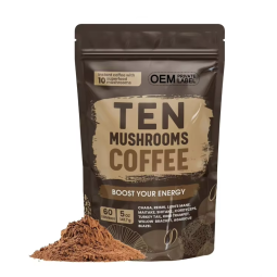 Mushroom Coffee Powder Manufacturer - OEM Immune Boosting Focus Gut Health