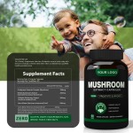 Ausreson Mushroom Capsules OEM Private Label Reishi Shiitake Mushroom Extract Capsule Supplements Mushroom Capsules