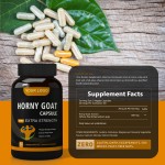 Herbal Supplement Energy Epimedium Capsules Horny Goat Weed Capsules for Men