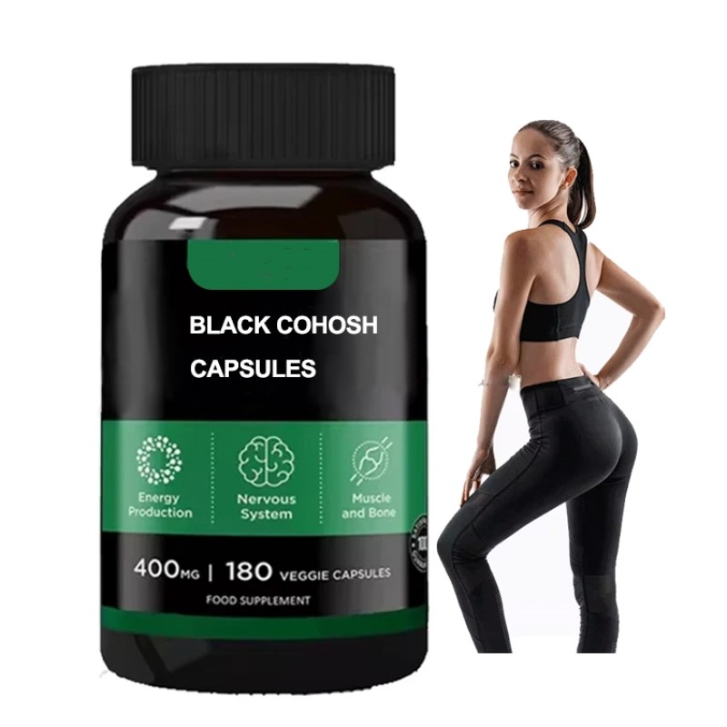 Ausreson OEM Black Cohosh Root Capsule Calcium Food Supplement 500mg Black Cohosh Extract Capsules
