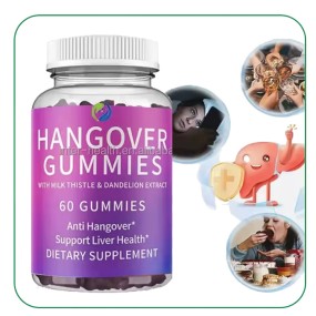 Private Label Supplement Milk Thistle Anti Hangover Gummy Hangover Gummies
