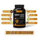 Herbal Supplement Energy Epimedium Capsules Horny Goat Weed Capsules for Men