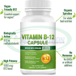 Vitamin B12 Capsules Factory - OEM Immune Weight Gain Supplement