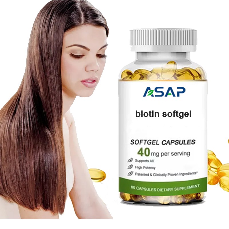 Biotin Softgels Factory - OEM Collagen Keratin Hair Skin Nails