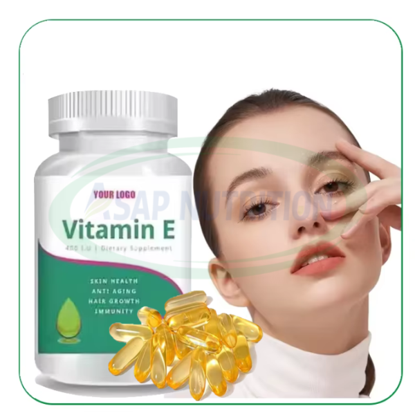 Vitamin E Capsules Factory - OEM Hair Skin Whitening Care Softgel