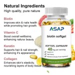 Biotin Softgels Factory - OEM Collagen Keratin Hair Skin Nails