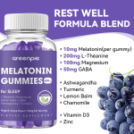 Melatonin Gummies Supplier - OEM Organic Grape Flavor Sleep Aid