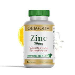 Zinc Tablet Factory - OEM 50mg Immune Antioxidant Skin Health
