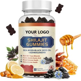 Shilajit Honey Gummies Manufacturer - OEM Ashwagandha Black Seed Ginseng