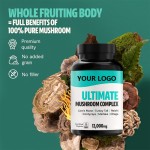 Mushroom Capsules Factory - OEM Lion's Mane Reishi Cordyceps Blend