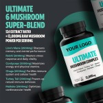 Mushroom Capsules Factory - OEM Lion's Mane Reishi Cordyceps Blend