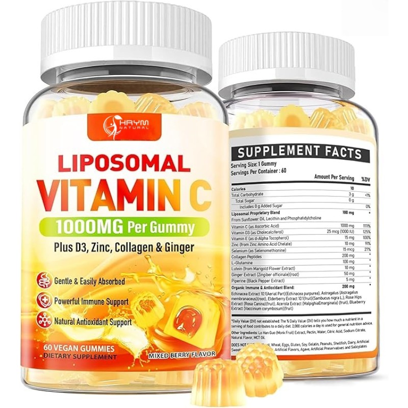 Vitamin C Gummies Manufacturer - OEM Liposome Immune Support