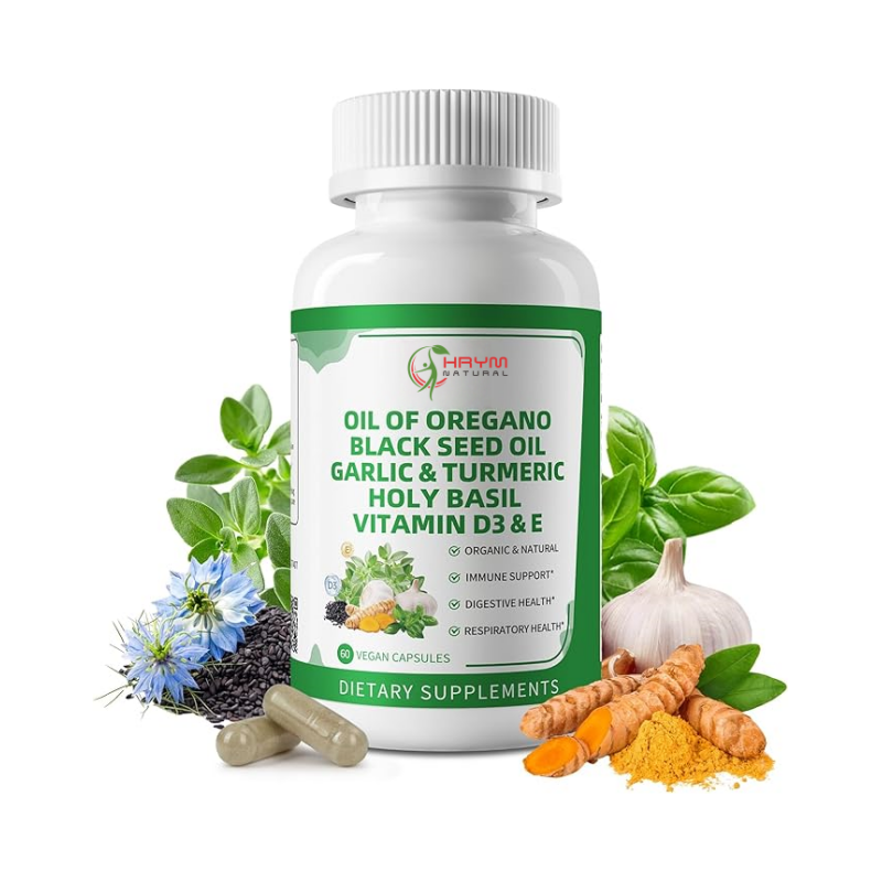 Oregano Oil Capsules Factory - OEM Black Seed Turmeric Vitamin D3