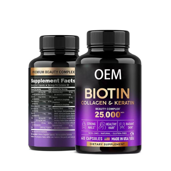 Biotin Collagen Capsules Manufacturer - Keratin Beauty Complex