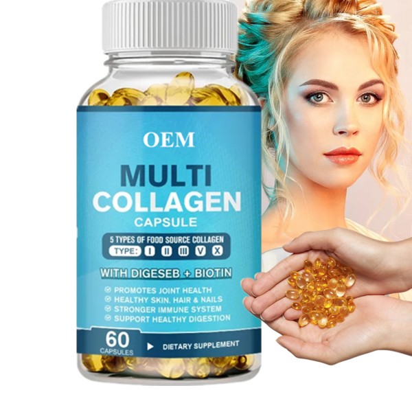 Multi-Collagen Capsules Supplier - Vitamin C Biotin Safe