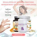 Dietary Supplement Kit Supplier - Turmeric Saffron Ginseng Capsules