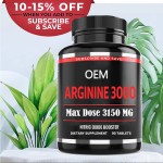 Arginine Tablets Factory - OEM 3000mg Nitric Oxide Heart Immune