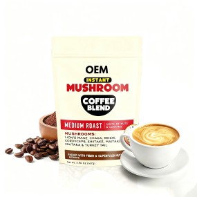 Mushroom Coffee Powder Manufacturer - OEM Organic Blend Coffee