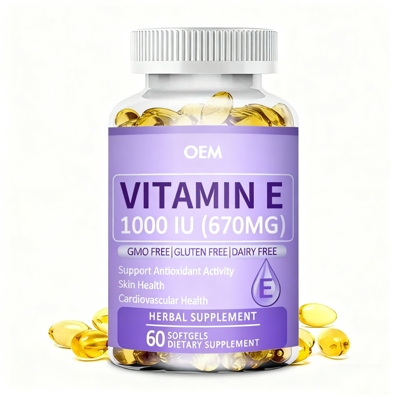 Vitamin E Softgels Manufacturer - OEM d Alpha Tocopherol Cellular
