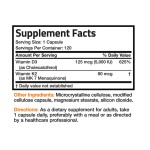 Vitamin D3 K2 Capsules Factory - OEM 5000iu Immune Bone Teeth