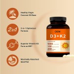 Vitamin D3 Softgels Supplier - OEM 1000iu D3 K2 Bone Immune