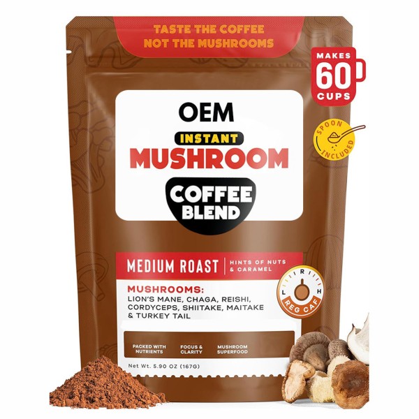 Mushroom Coffee Supplier - OEM Lions Mane Reishi Chaga Instant
