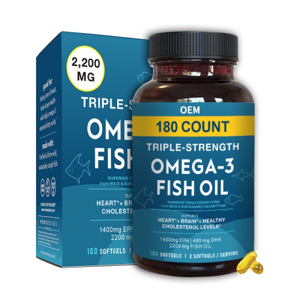 Fish Oil Softgels Manufacturer - OEM Omega 3 DHA EPA Heart Brain