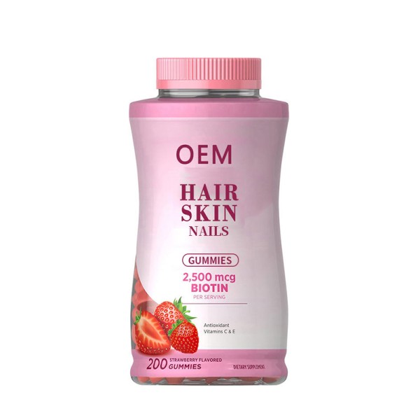 Hair Skin Nails Gummies Supplier - OEM Vegan Biotin Collagen Supplement