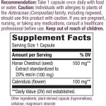 Horse Chestnut Capsules Factory - OEM 500mg Vein Health 120 Vegan