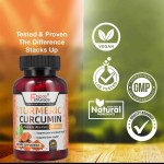 Turmeric Curcumin Capsules Factory - OEM 1950mg Organic Ginger Black Pepper