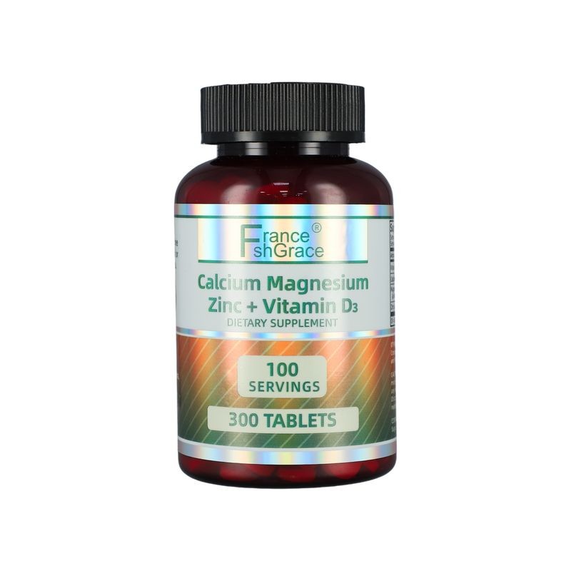 Calcium Magnesium Zinc Tablets Manufacturer - OEM Vitamin D3 Dietary 300 Tablets