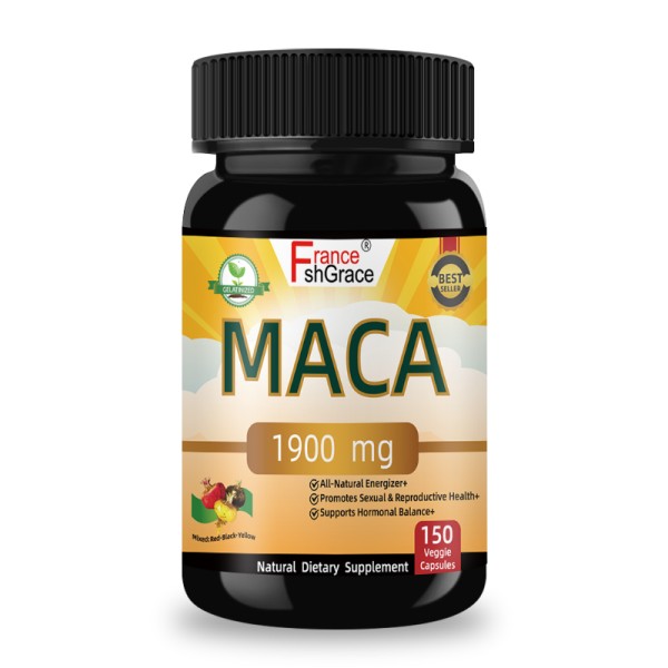 Black Maca Capsules Supplier - OEM 1900mg Hormonal Balance Men Women