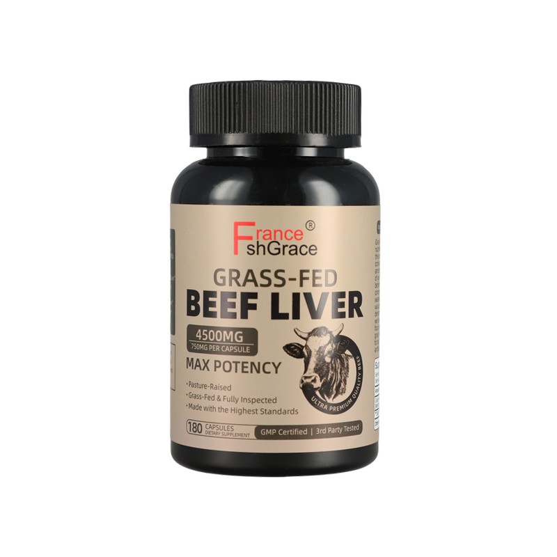 Beef Liver Capsules Factory - OEM Grass Fed Iron Vitamin A B12 Energy