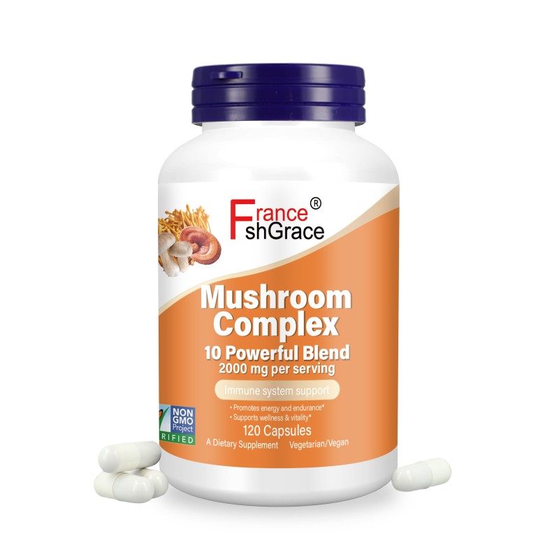 Mushroom Complex Capsules Supplier - OEM Ganoderma Hericium Trifolius Vitality