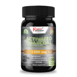 Activated Charcoal Capsules Supplier - OEM 1200mg Healthy Lifestyle 100 Caps