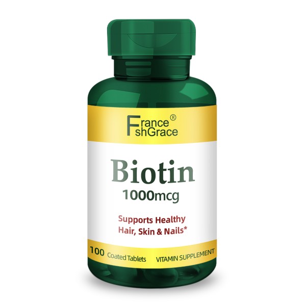 Biotin Tablets Supplier - OEM 1000mcg Hair Skin Nails Support Adult