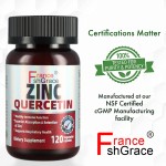 Zinc Quercetin Capsules Supplier - OEM 120 Vegetarian Antioxidant Immune Support