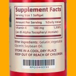 Vitamin E Softgels Manufacturer - OEM 400iu Immune Muscle Function Men Women