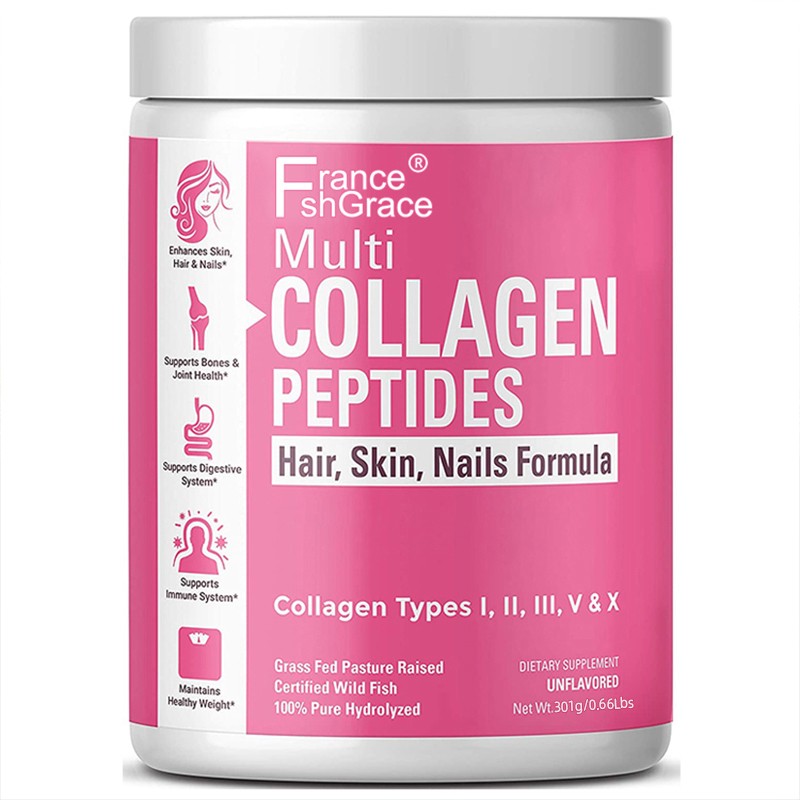 Hydrolyzed Collagen Peptides Manufacturer - OEM Biotin Vitamin C Hyaluronic Acid