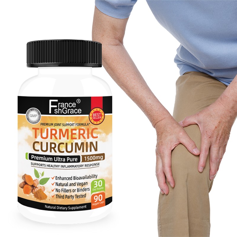 Turmeric Curcumin Capsules Supplier - OEM 1500mg Black Pepper 95% Curcuminoids Joint