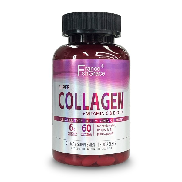 Collagen Peptide Tablets Manufacturer - OEM Vitamin C Biotin 360 Tablets