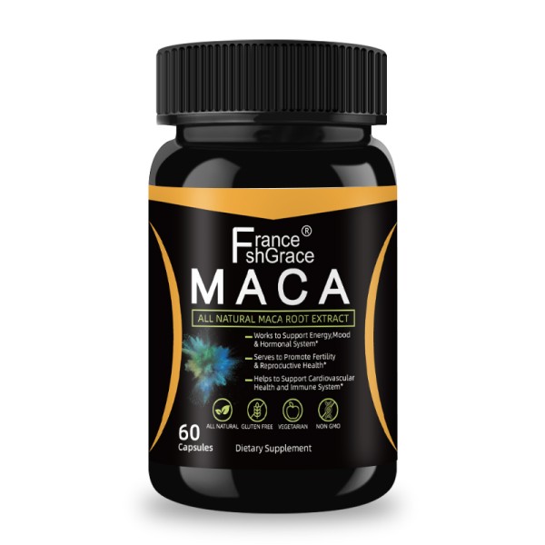 Maca Root Capsules Factory - OEM 750mg Peruvian Extract Vegan Capsules