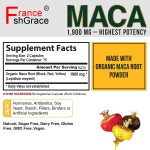 Black Maca Capsules Supplier - OEM 1900mg Hormonal Balance Men Women