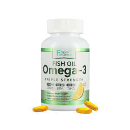Omega 3 Eye Health Capsules Factory - OEM 1200mg Flaxseed Fish Oil Vitamin E