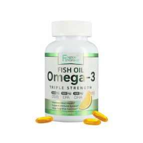 Omega 3 Eye Health Capsules Factory - OEM 1200mg Flaxseed Fish Oil Vitamin E